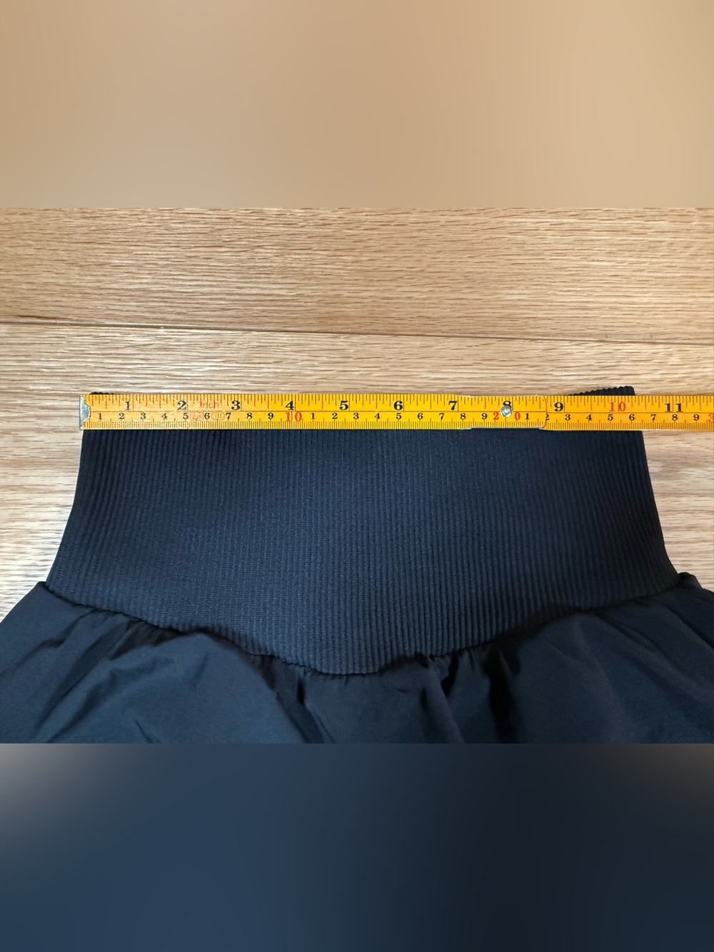 JoyLab High Rise Ribbed Waist Running Shorts Black XS - Picture 8 of 10